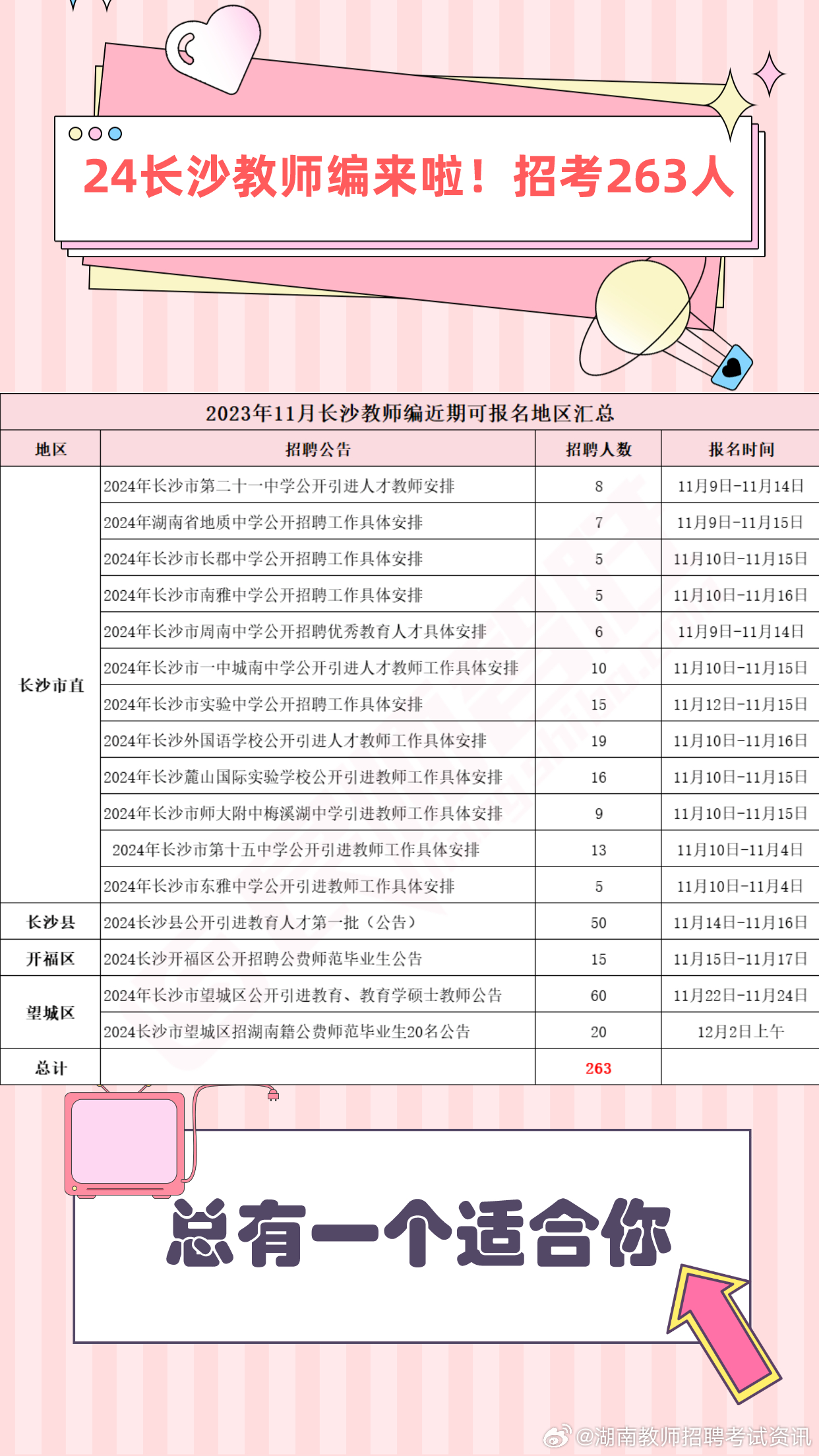 长沙事业单位招聘公告 2024年全新版招聘启事