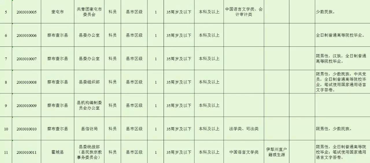 新疆公务员职位表全面解析