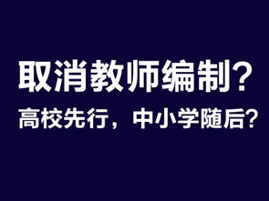 全国取消教师编制后，教育未来之路的挑战与探索