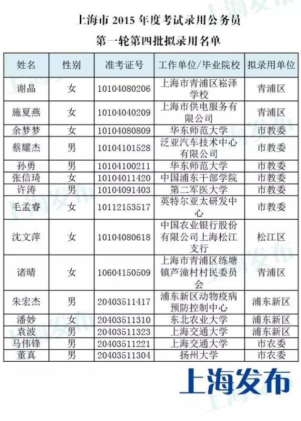 上海市公务员第二批录用名单深度分析与解读