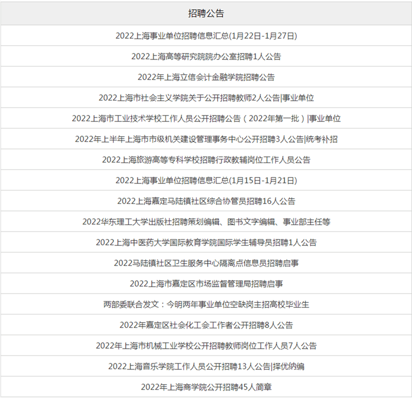 上海事业编各岗位报名人数统计与分析