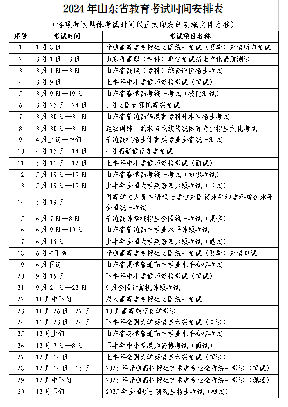 全面解析，2024年公务员考试日程安排一览表